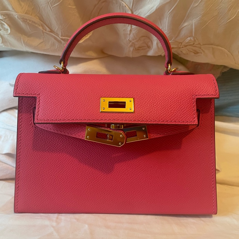 Pink Structured Top-Handle Women's Bag